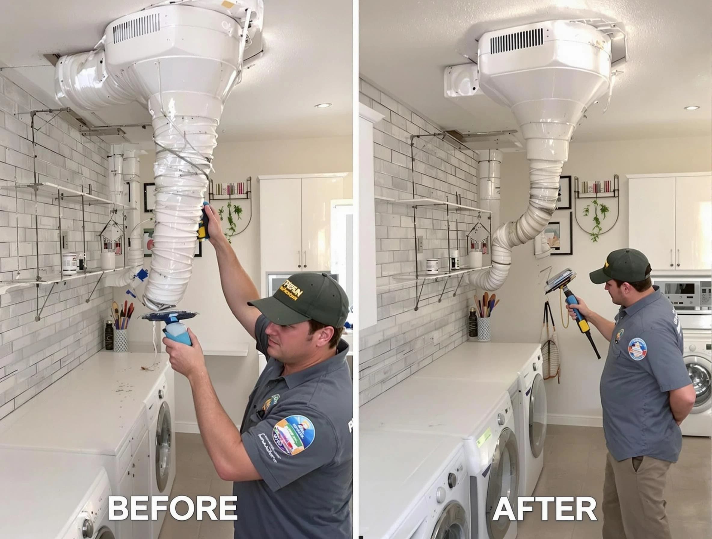 Professional dryer exhaust vent cleaning by Allison Park Dryer Vent Cleaning in Allison Park