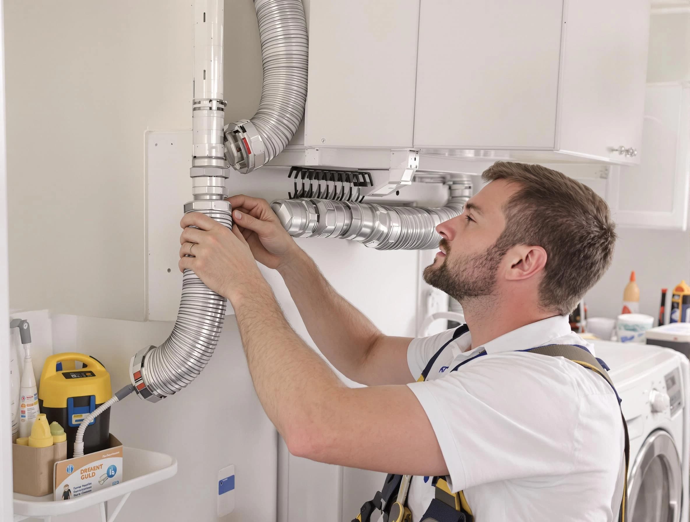 Professional dryer vent repair and installation by Allison Park Dryer Vent Cleaning in Allison Park
