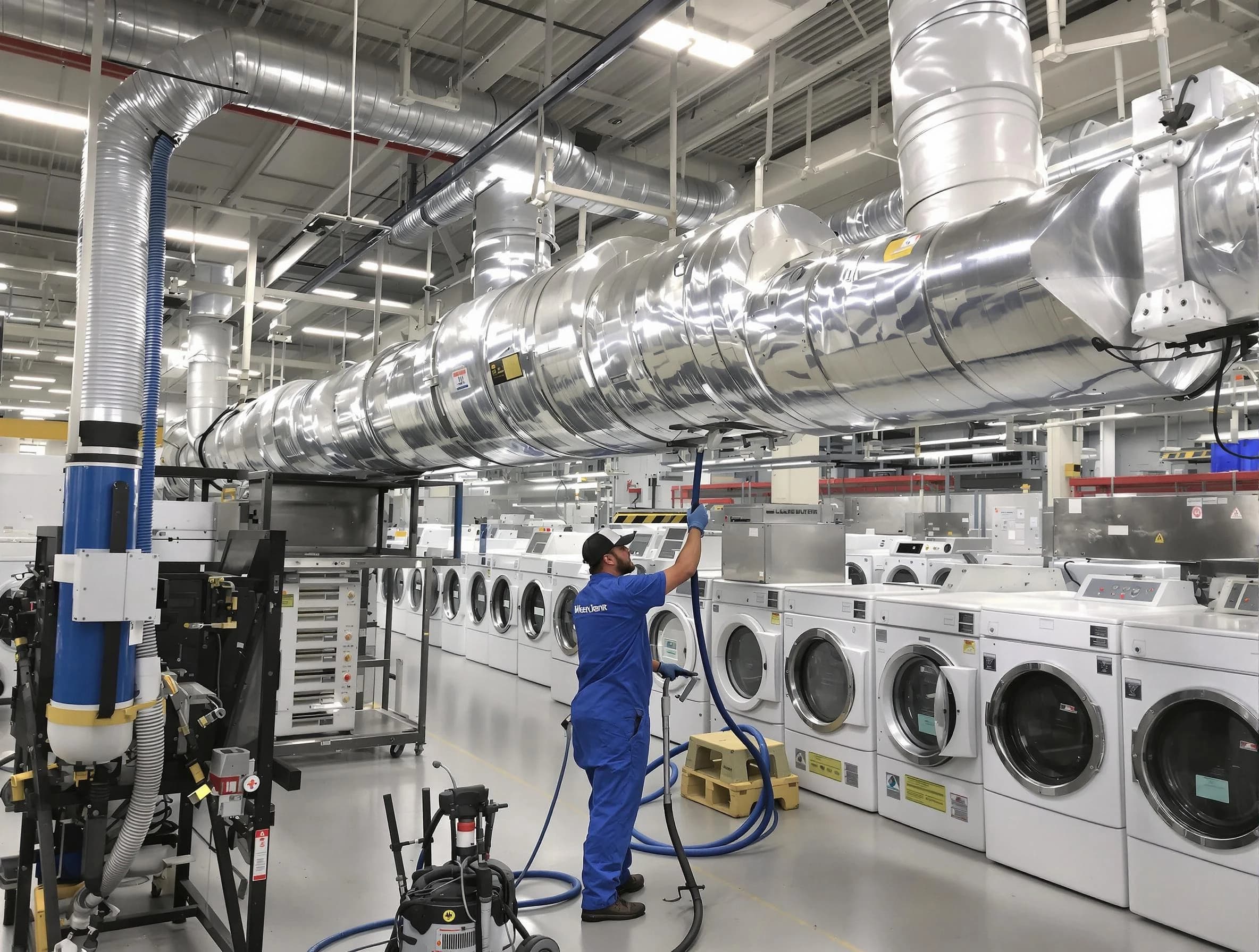 Allison Park Dryer Vent Cleaning team performing heavy-duty industrial dryer vent cleaning in Allison Park