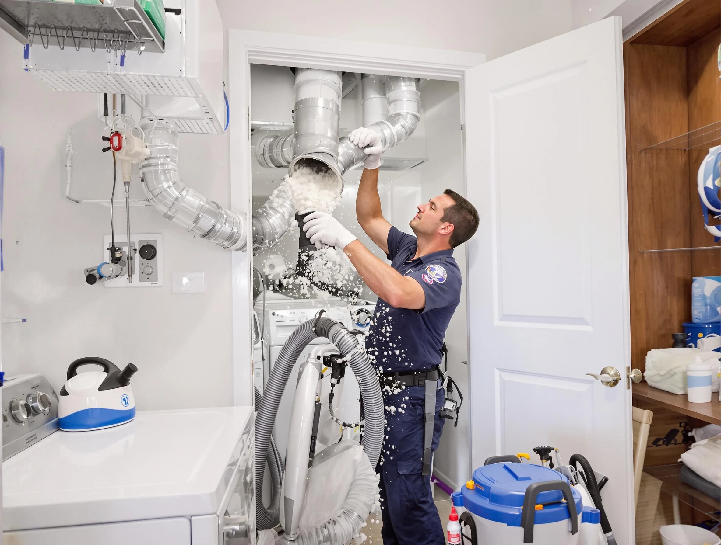 Allison Park Dryer Vent Cleaning technician delivering thorough residential dryer vent cleaning service in Allison Park