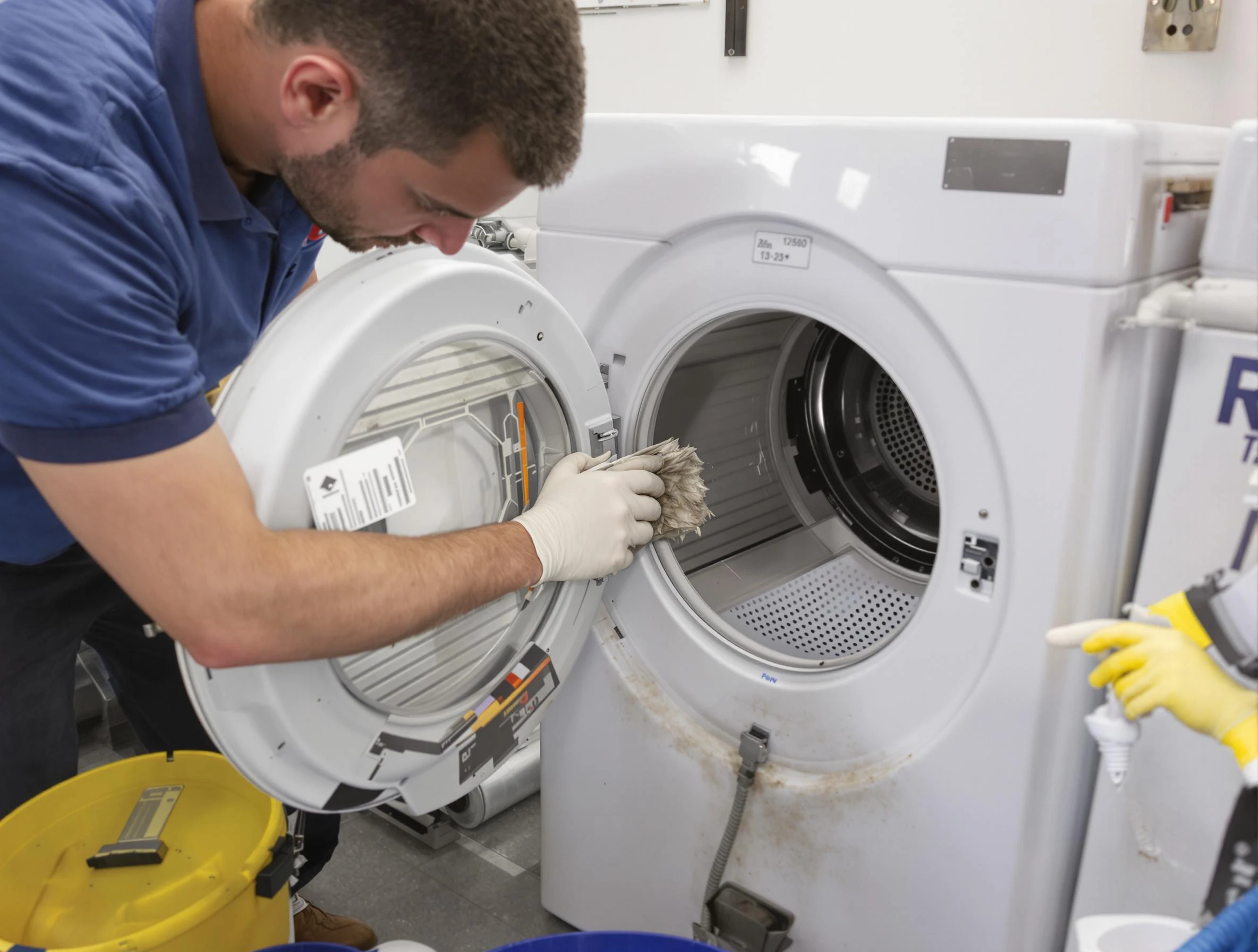 Allison Park Dryer Vent Cleaning specialist performing detailed lint trap cleaning service in Allison Park
